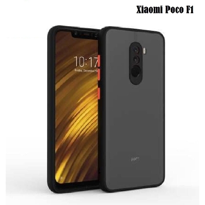 Picture of For Xiaomi Poco F1 Luxurious Translucent Smoky Matte Shockproof Armour Case