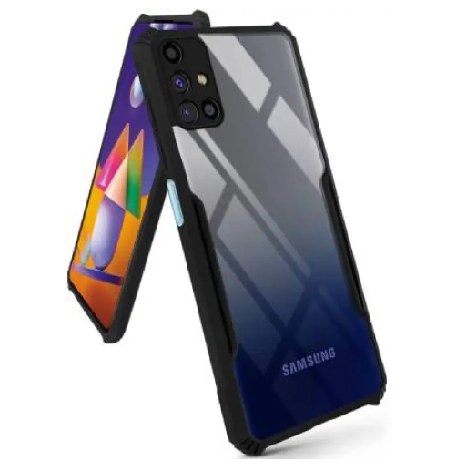 Picture of For Samsung Galaxy M31S Shockproof TPU Bumper Clear Acrylic Mobile Phone Case For Samsung Galaxy M31S Back Cover