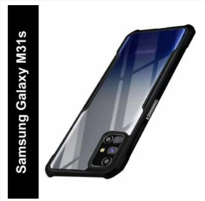 Picture of For Samsung Galaxy M31S Shockproof TPU Bumper Clear Acrylic Mobile Phone Case For Samsung Galaxy M31S Back Cover