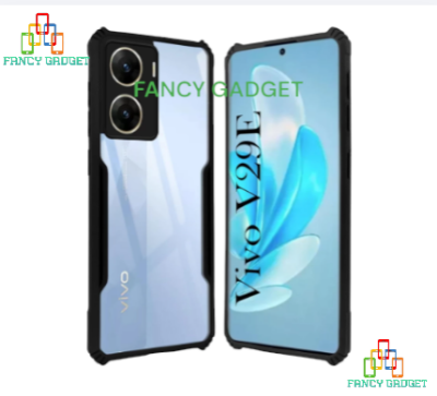 Picture of For Vivo V29E Edge-Reinforced Shockproof Cushion Back Clear Hybrid Transparent Hard Cover Casing