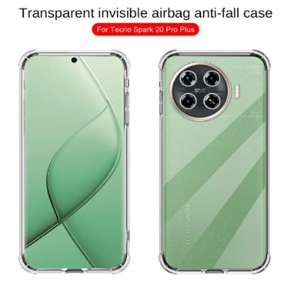 Picture of For Tecno Spark 20 Pro Plus All-Inclusive Security Protection Durable TPU Case for Tecna Spark 20Pro+ KJ7 Clear Airbag Drop Resistant Phone Case