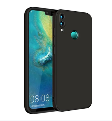 Picture of For Huawei Y9 2019 Liquid Silicone Soft Back Cover Gel Rubber Shockproof Cover Phone Case