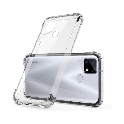 Picture of transparent case Realme C25s / C25 / Narzo 20 / Narzo 30A/C12 Premium Silicone TPU Ultra-Thin Transparent Flexible Protective Mobile Phone Back Cover - Phone Back Cover