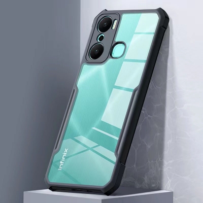 Picture of For Infinix Hot 20i Hard Case Transparent Silica Gel Matte Shockproof Slim Thin Cover Phone Casing For infinix hot 20i Back Cover