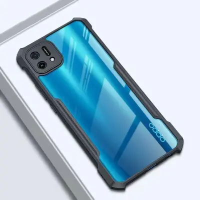 Picture of For OPPO A16K / OPPO A16E Shockproof TPU Bumper Clear Acrylic Mobile Phone Case For Oppo A16k Back Cover