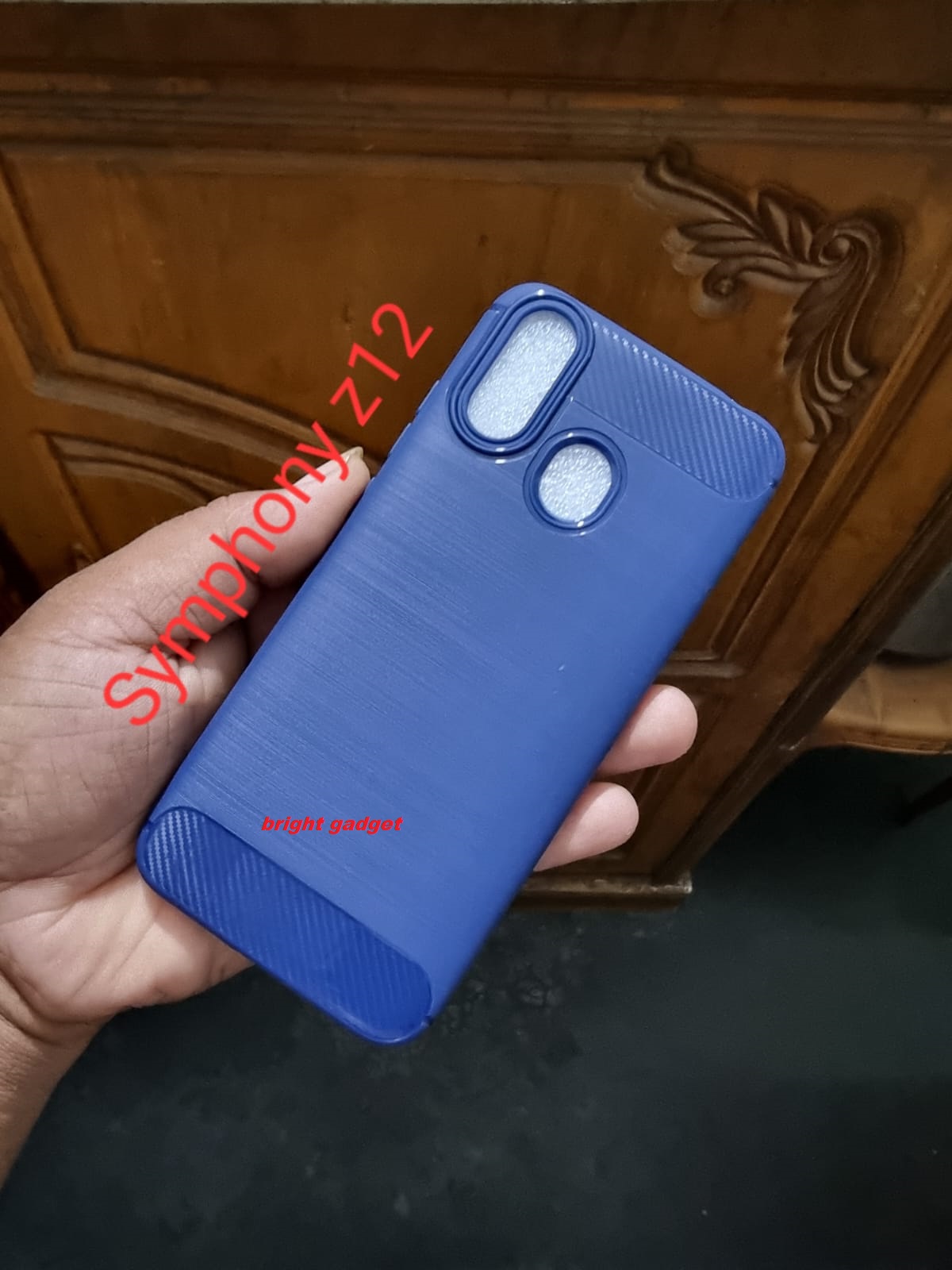 Picture of Symphony Z12 Back Cover Carbon Fiber Soft Premium Back Case SymphonyZ12