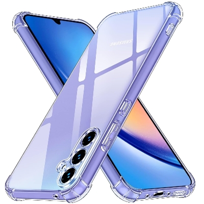 Picture of For Samsung A55 5G shockproof Transparent liquid Cristal clear long time useable soft premium protective back cover