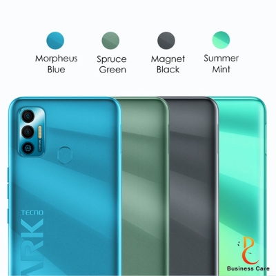 Picture of টেকনো স্পার্কের জন্য ব্যাক প্যানেল কভার 7-নীল-কালো-সবুজ-সাদা