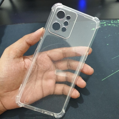 Picture of or Realme C31 Silicone Airbag cover Shockproof Transparent Protective Clear Back Cover TPU Case