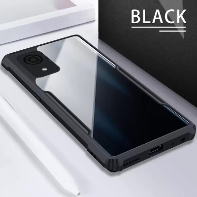 Picture of Samsung galaxy a03 core এর জন্য ব্যাক কভার (স্বচ্ছ, কালো) (Back Case