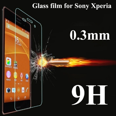 Picture of For Sony Xperia Z4....3mm screen protector 9H Hard 2.5D Arc Edge Round Border Screen Protector with Clean Tools