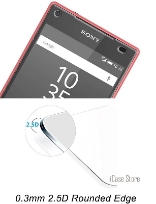 Picture of For Sony Xperia M5.....3mm screen protector 9H Hard 2.5D Arc Edge Round Border Screen Protector with Clean Tools