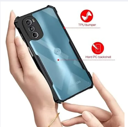 Picture of For Motorola Moto Edge 30 Xundd Cases Shockproof TPU Bumper Hard Clear Acrylic Mobile Phone Case