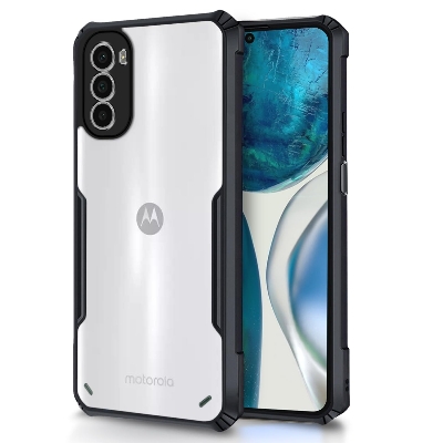 Picture of For Motorola Moto G52 / Moto G82 5G / Moto G62 Shockproof TPU Bumper Clear Acrylic Mobile Phone Case For Motorola Moto G52 / Moto G82 5G / Moto G62