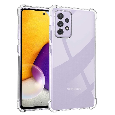 Picture of Samsung Galaxy A72 4G/ 5G Premium Silicone Case Crystal Clear Soft TPU Ultra-Thin Transparent Flexible Protective Mobile Phone Back Cover