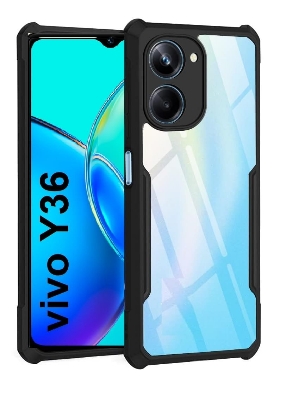 Picture of Vivo Y36 / Vivo Y78 Shockproof Cushion Back Clear Hybrid Transparent Hard Cover Casing