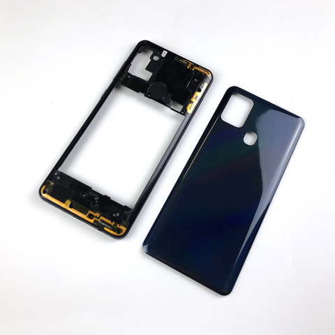 Picture of Back Panel Body Cover Housing Body Back Door +Middle Ring Body Panel Ring Body (with Logo) (Middle Ring + Back Panel) for Samsung Galaxy A21S