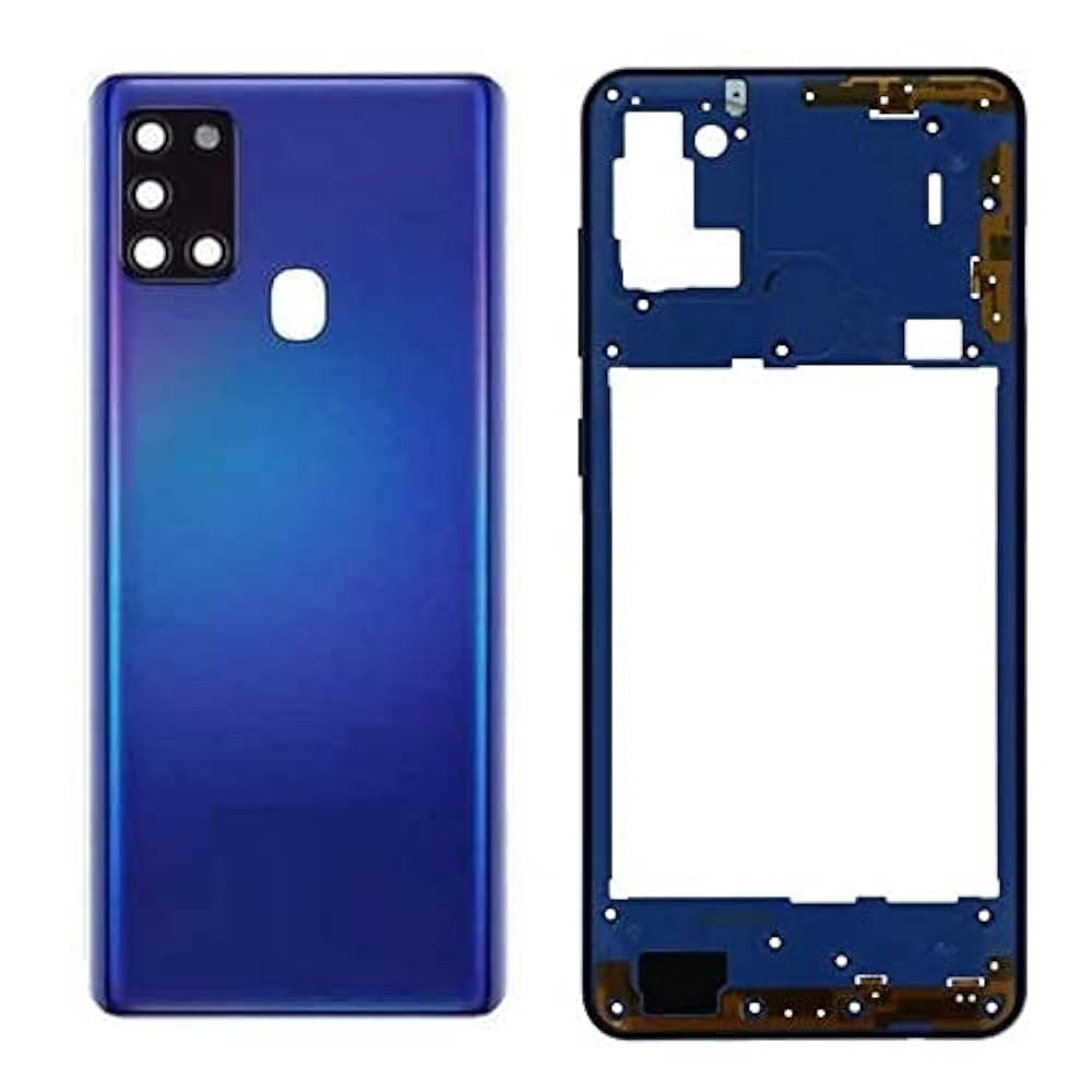 Picture of Back Panel Body Cover Housing Body Back Door +Middle Ring Body Panel Ring Body (with Logo) (Middle Ring + Back Panel) for Samsung Galaxy A21S