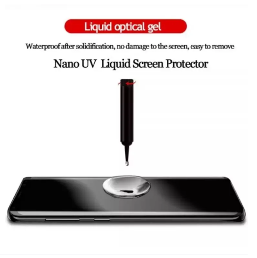 Picture of Samsung Galaxy Note 10 Plus (5G) UV Liquid Glue Premium Quality Tempered Glass Screen Protector - Transparent