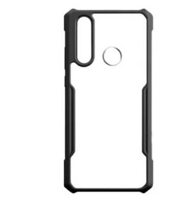 Picture of For Huawei Y7p Luxury Clear Black Transparent Back Cover Casing