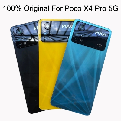 Picture of For Xiaomi Poco X4 Pro 5G Battery Cover Glass Rear Housing Door Replacement New