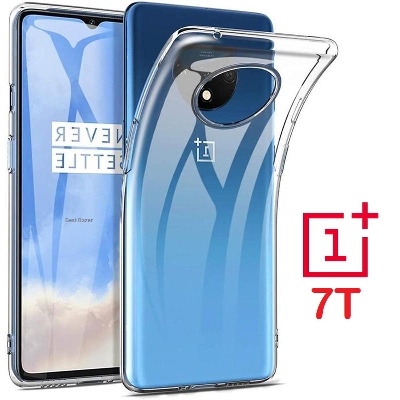 Picture of OnePlus 7T (1+7T) Luxury Shockproof Silicone Clear Airbag TPU Transparent Protective Cover
