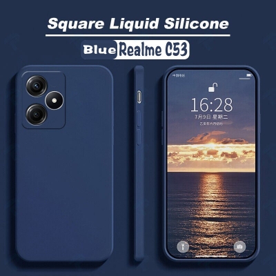 Picture of For Realme C53 / Realme Narzo N53 New Generation Luxury Liquid Silicone Designed Soft Gel Rubber Back Case