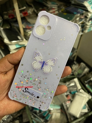 Picture of For Tecno Spark 9T / Tecno Spark 9T PRO Phone Case Butterfly 3D Cute RhinestonesBling Glitter Style Stylish Thin Flexible Girl Women Ladies Case