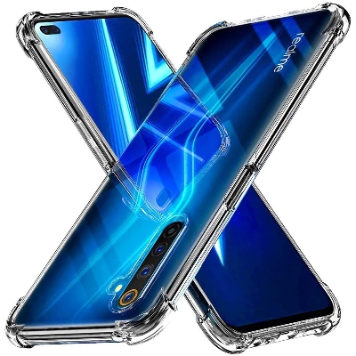 Picture of FOR REALME 6   Premium Silicone Case Crystal Clear Soft TPU Ultra-Thin Transparent Flexible Protective Mobile Phone Back Cover