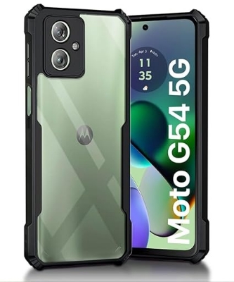 Picture of Motorola G54 / G64 Back Cover ShockProof Airbinger Longlasting Clear Transparent Hard Case With Camera Bump Protection Motorola G54 /G64 Back Case Motorola G54