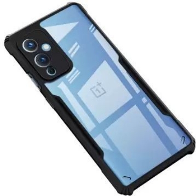 Picture of for OnePlus 9, One Plus 9, 1+9 (Transparent, Black, Grip Case) Back Cover