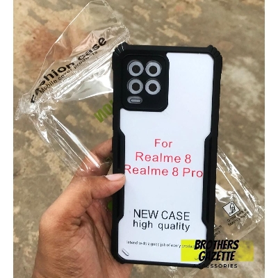 Picture of For Realme 8 / Realme 8 Pro shockproof Transparent PC TPU Bumper Military Grade Rugged case Built For Best Quality And Long Term Use
