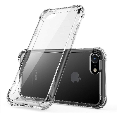 Picture of For Apple iPhone 7 Premium Silicone Case Crystal Clear Soft TPU Ultra-Thin Transparent Flexible Protective Mobile Phone Back Cover