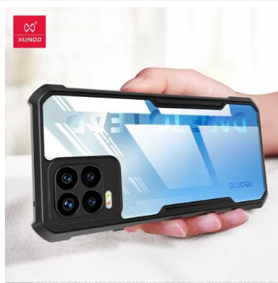 Picture of For Realme 8/8Pro Xunndu shockproof Transparent PC TPU Bumper Military Grade Rugged case For Realme 8 Phone Back