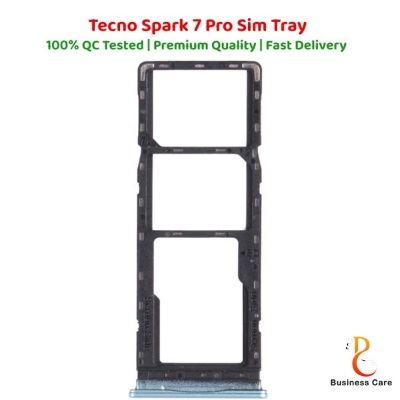 Picture of Tecno spark 7 pro এর জন্য s. im কার্ড হোল্ডার ট্রে-কালো-সাদা-নীল-সবুজ