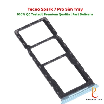 Picture of Tecno spark 7 pro এর জন্য s. im কার্ড হোল্ডার ট্রে-কালো-সাদা-নীল-সবুজ