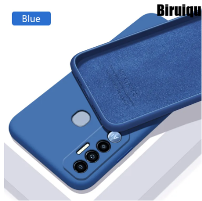 Picture of For Tecno Spark 7Pro Case Liquid Silicone Mobile Cover Case