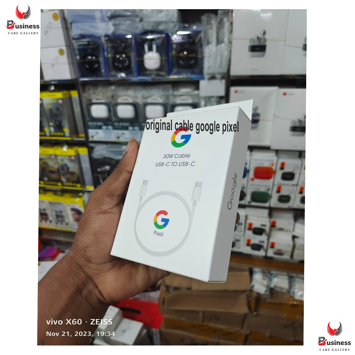 Picture of Original Google 30W USB-C Charger and Cable Fast Charging Pixel Phone Charger Compatible with Google Products and Other USB-C devices