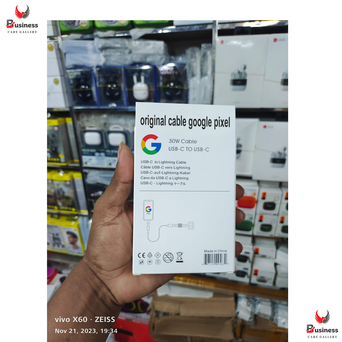 Picture of Original Google 30W USB-C Charger and Cable Fast Charging Pixel Phone Charger Compatible with Google Products and Other USB-C devices