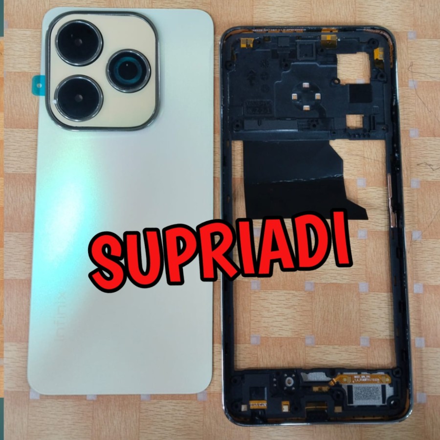Picture of Housing Kesing Casing Bazel + Backdoor Infinix Hot 40i Back Cover Tutup Belakang Backdoor hot 40i