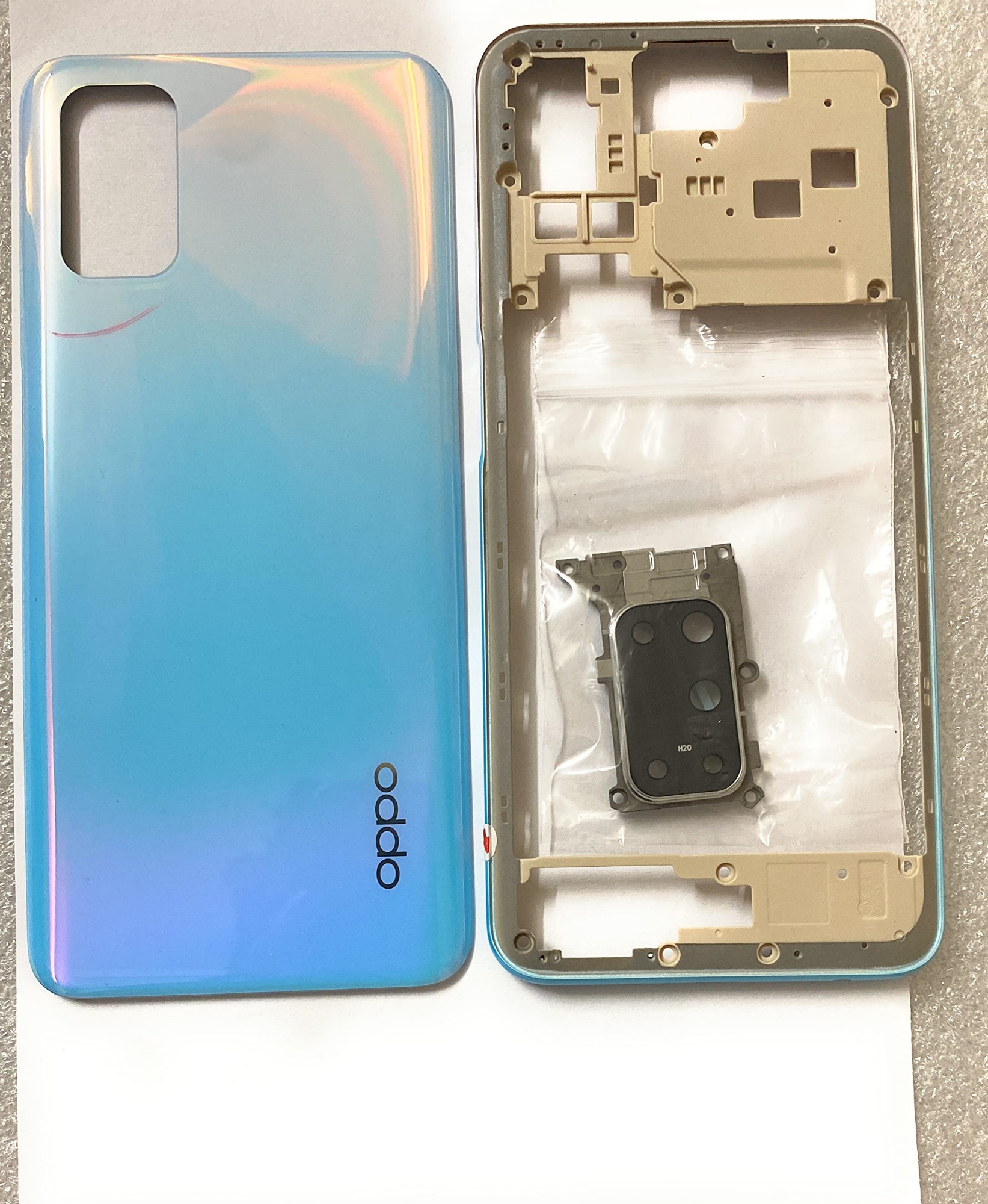 Picture of Full Body Side Ring housing Back Panel Door Cover for Oppo A52 / A92 2020