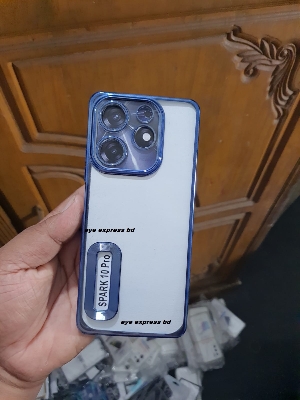 Picture of For Tecno Spark 10 PRO K17 Logo View with Camera Lens Protector Soft Slim CD Back Cover For Tecno Spark 10 Pro Phone Case/Cover