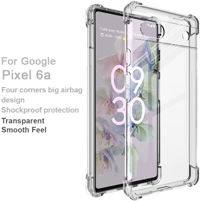 Picture of For Google Pixel 6A shockproof Transparent liquid Cristal clear long time useable soft premium protective back cover