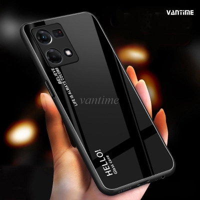 Picture of for Oppo f21 pro 4g/f21s pro Gradient Hard Glass Back Cover