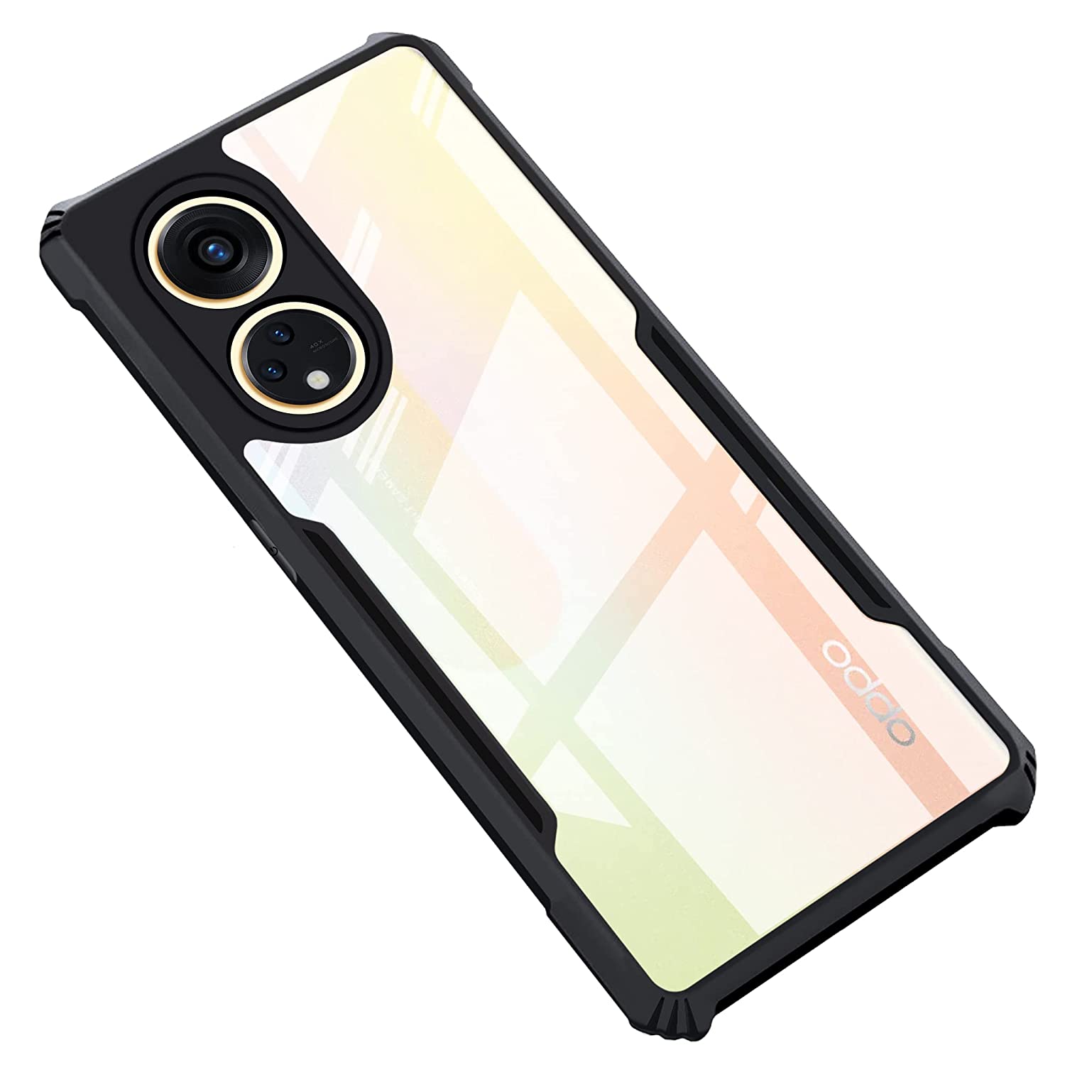 Picture of For Oppo Reno 8T 4G Mobile Cover - Cushion Back Clear Transparent Hard Cover Casing