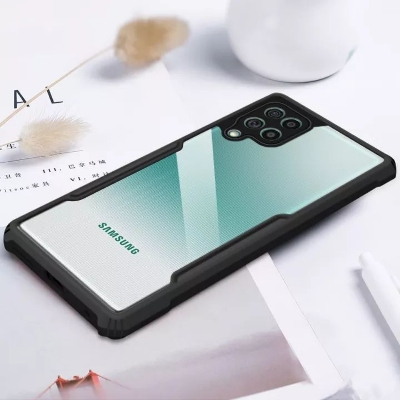 Picture of For Samsung Galaxy M32 / Samsung Galaxy F22 / Samsung Galaxy A22 4G  Cushion Back Clear Hard Cover Casing