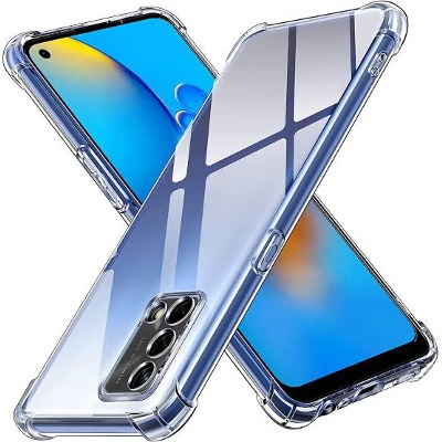Picture of OPPO A74 / OPPO F19 Shockproof Bumper Case with Clear Soft TPU Protective Phone Cover Anti-Scratch