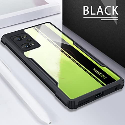 Picture of Realme gt neo 2 প্রান্তের জন্য-শক্তিশালী শকপ্রুফ কুশন ব্যাক ক্লিয়ার হাইব্রিড স্বচ্ছ হার্ড কভার কেসিং (Back Case