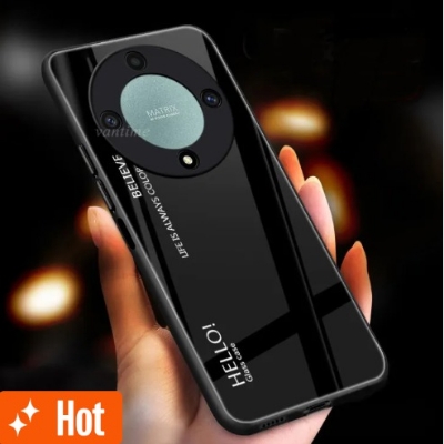 Picture of For Honor X9a 5G Case Gradient Phone Back Hard Glass Cover