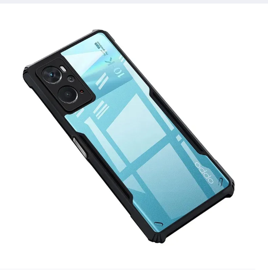 Picture of For OPPO A76 4G / OPPO A36 4G / OPPO A96 4G Shockproof TPU Bumper Clear Acrylic Mobile Phone Case For Oppo A76 Back Cover